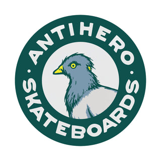 Anti Hero Skateboard Sticker Pigeon Round Green 2.5"