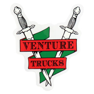 Venture Trucks Skateboard Sticker Crest Green 5" x 6"