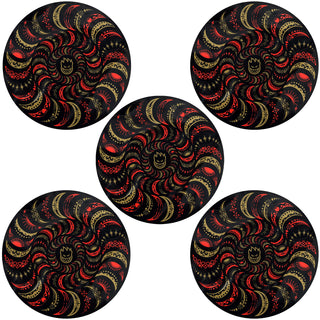 Spitfire Wheels Skateboard Sticker Mariano Pro Classic Black/Gold/Red 5" 5-Pack