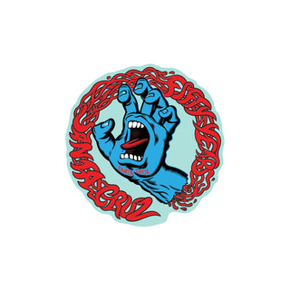 Santa Cruz Skateboards Sticker Screaming 50 Blue/Red 4.75"