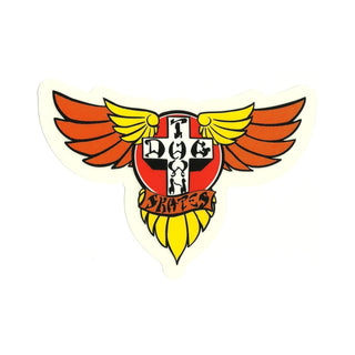 Dogtown Skateboards Sticker Wings Orange 2"