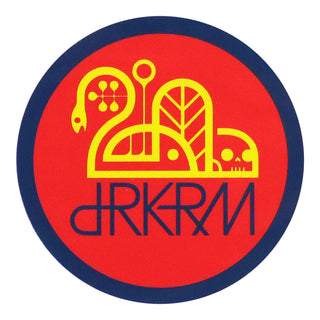 Darkroom Skateboard Sticker OG Logo 3" Navy/Red