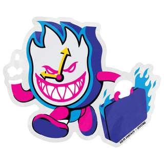 Spitfire Skateboard Spitfire x Sci-Fi Fantasy Burning Time Sticker 3.75" x 3"