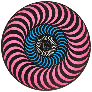 Spitfire Skateboard Tri-Color Swirl Bighead Sticker Pink/Blue 5.5"