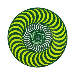 Spitfire Skateboard Tri-Color Swirl Neon Sticker Green 5.5"