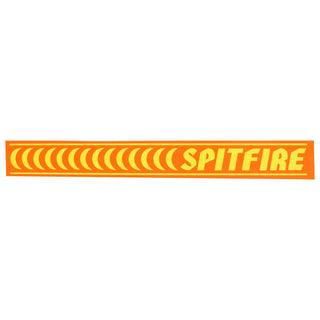 Spitfire Skateboard Barred Sticker Orange/Yellow 8.75" x 1"