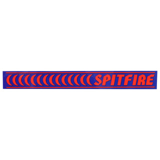 Spitfire Skateboard Barred Sticker Blue/Red 8.75" x 1"