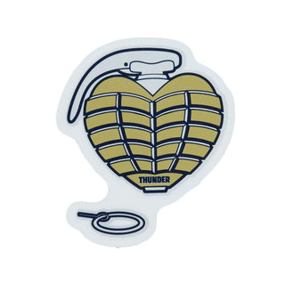 Thunder Skateboard OG Grenade Sticker Brown 3.5"