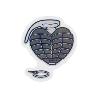 Thunder Skateboard OG Grenade Sticker Grey 3.5"
