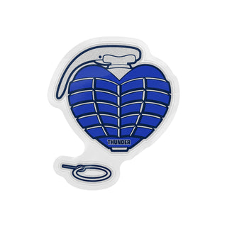 Thunder Skateboard OG Grenade Sticker Blue 3.5"