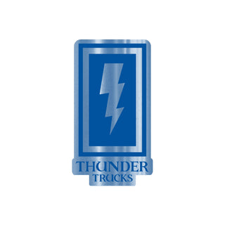 Thunder Skateboard Boxed Bolt Sticker Blue 3.25"