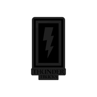 Thunder Skateboard Boxed Bolt Sticker Black 3.25"