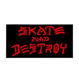 Thrasher Skateboard Magazine Sticker Skate and Destroy Medium Black 4" x 2"