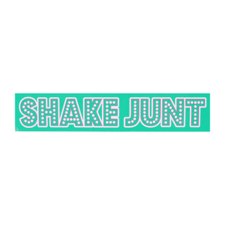 Shake Junt Skateboard Sticker Stretch Logo Pastel Aqua 8" x 1.5"