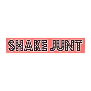 Shake Junt Skateboard Sticker Stretch Logo Pastel Peach 8" x 1.5"