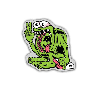 Slime Balls Wheels Skateboard Sticker Slimeballs Curb Creature Green 2.5"