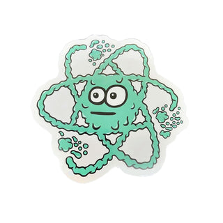Quantum Bearing Science Skateboard Sticker Snot Particles 2"
