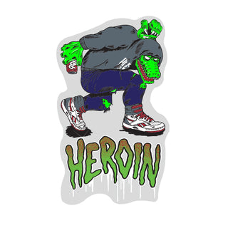 Heroin Skateboards Sticker Stomp 3.25" x 5.5"