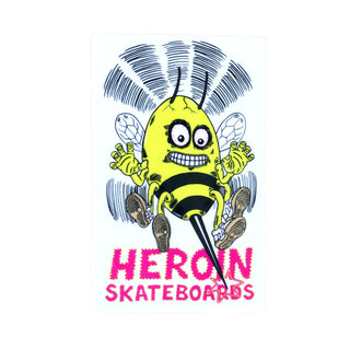Heroin Skateboard Sticker Stingee Thingee 3" x 5"