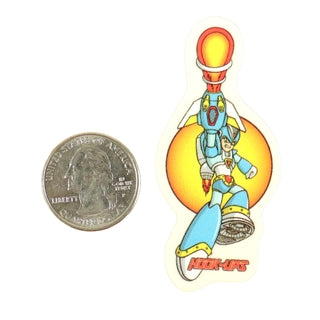 Hook Ups Skateboards Sticker - Mini Size - Transformer Guy 1.5" x 2.5"