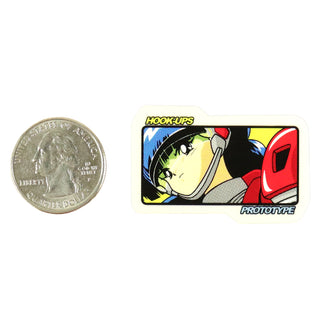 Hook Ups Skateboards Sticker - Mini Size - Prototype 1.75" x 1.125"