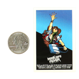 Hook Ups Skateboards Sticker - Mini Size - Hook-Ups Fever 1.75" x 2.75"