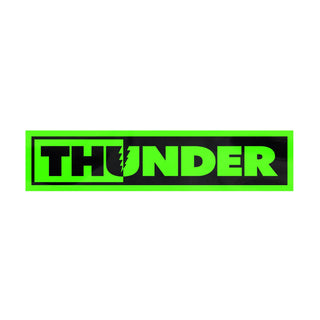 Thunder Skateboard Sticker Bolts Green 5" x 1.2"