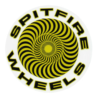 Spitfire Skateboard Sticker Classic Large Yellow/Black 7.5"