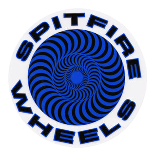 Spitfire Skateboard Sticker Classic Large Blue/Black 7.5"