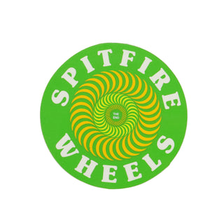 Spitfire Skateboard Sticker OG Classic Fill Green/Yellow/White 3"