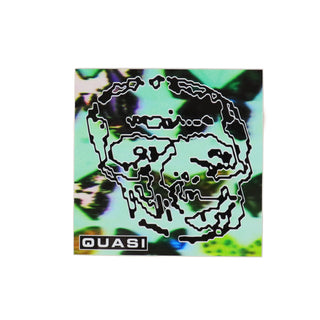 Quasi Skateboards Sticker Distortion Blue 4" x 4"