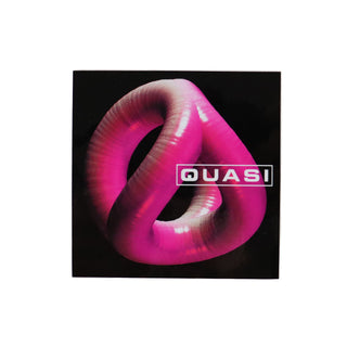 Quasi Skateboards Sticker Infinity Black/Magenta 4" x 4"