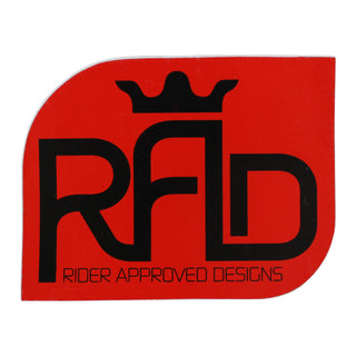 Rider Approved Designs Sticker 4.5" x 3.5"