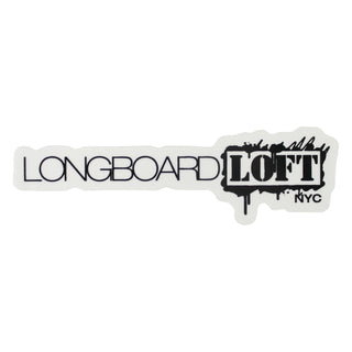 Longboard Loft NYC Sticker 5" x 1.5"