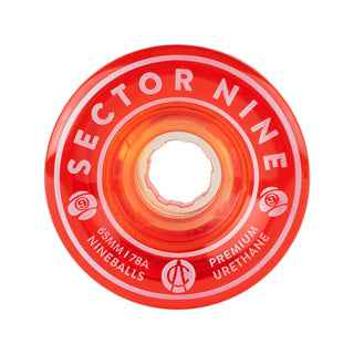 Sector 9 Longboard Wheels Nineballs Red 65mm 78A