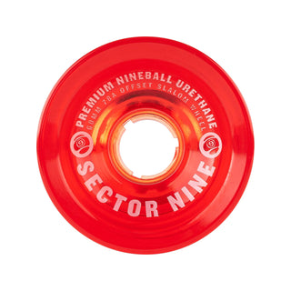 Sector 9 Longboard Offset Slalom Wheels Nineballs Red 69mm 78A