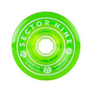 Sector 9 Longboard Wheels Nineballs Green 70mm 78A