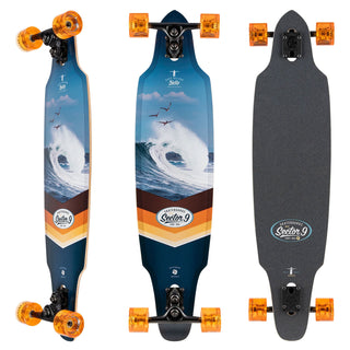 Sector 9 Longboard Wander Wings Fiberglass Drop Through 9.1" x 38"
