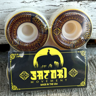 Satori Skateboard Wheels 52mm Spencer Hamilton Gold Mandala Conical 101A