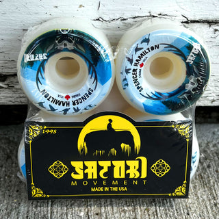 Satori Skateboard Wheels 54mm Spencer Hamilton Canada Conical 101A with Independent Bearings