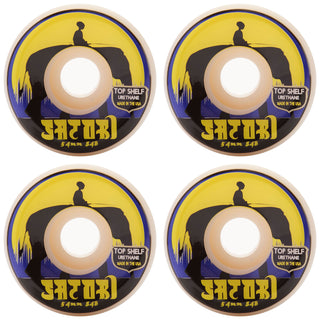 Satori Movement Skateboard Wheels 54mm Elephant Top Shelf Urethane Wheels (Conical Shape) 84b