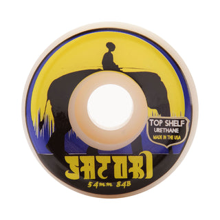 Satori Movement Skateboard Wheels 54mm Elephant Top Shelf Urethane Wheels (Conical Shape) 84b