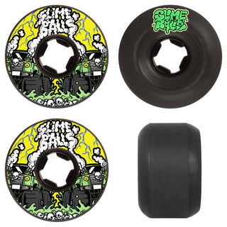 Slime Balls Skateboard Wheels 58mm Accelerator Vomit Mini 99A Black