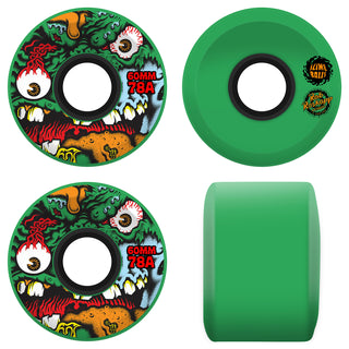 Slime Balls Skateboard Wheels 60mm Roskopp Face Two Reissue OG Slime 78A Green