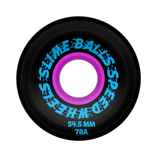 Slime Balls Skateboard Wheels 54.5mm Brain Busters 3D OG Slime 78A Black