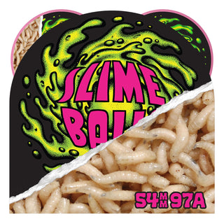 Slime Balls Skateboard Wheels 54mm Tear Away Maggots Hardline 97A Neon Pink