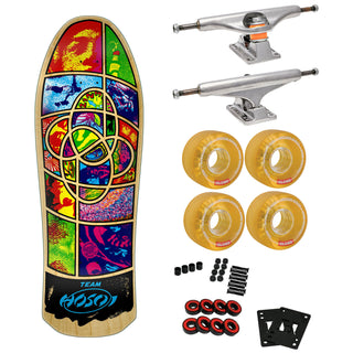 Santa Cruz Old School Skateboard Complete Hosoi + Independent Trucks Globe Wheels