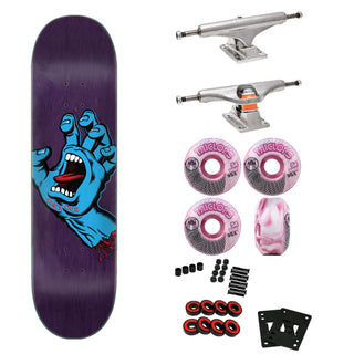 Santa Cruz Skateboard Complete Screaming Hand 8.375" Independent Triclops Upgrade