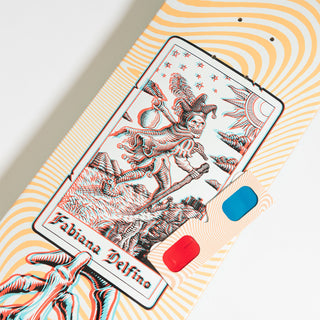 Santa Cruz Skateboard Deck Delfino Tarot Anaglyph 8.25" x 31.6"