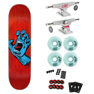 Santa Cruz Skateboard Complete Screaming Hand 8.0" Indy Trucks Snot Wheels